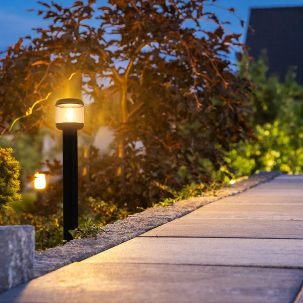 LunaVista Outdoor Bollard Light Black E27