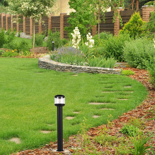 LunaVista Outdoor Bollard Light Black E27
