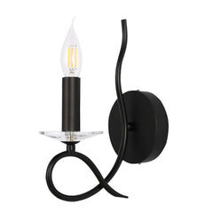 LuxAura Candle Wall Lamp - Single and Double Scroll Options