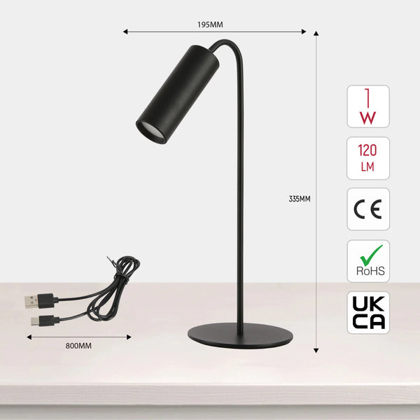 Magna Lume Clip & Mount LED Desk Lamp | Bedside Lamp