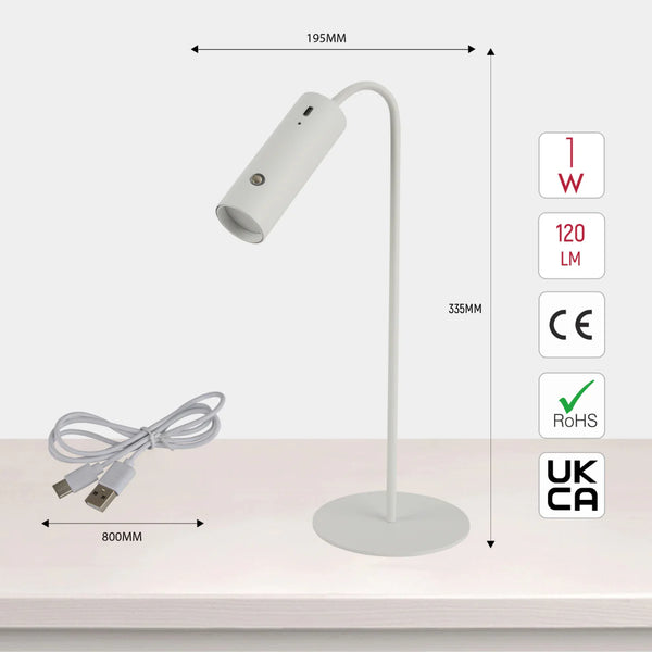 Magna Lume Clip & Mount LED Desk Lamp | Bedside Lamp