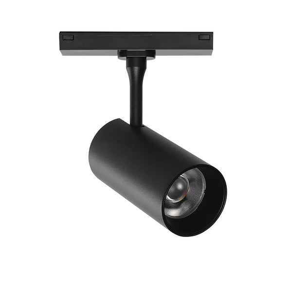 Magnetic Cylinder Focus LED Track Light Black 4000K