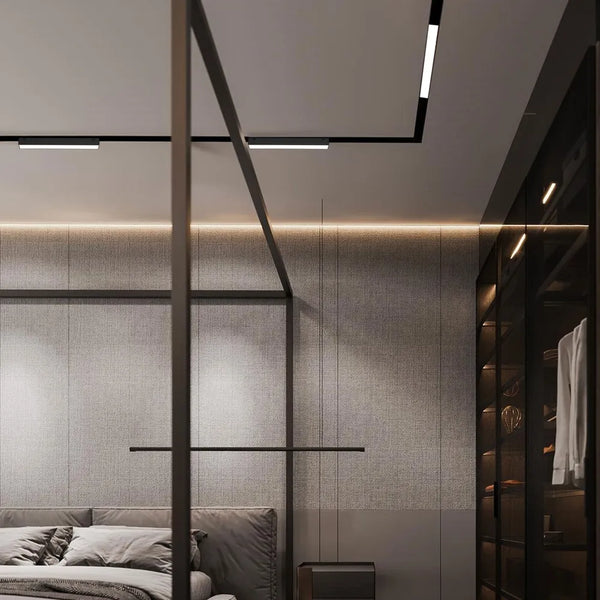 Magnetic Linear LED Track Light with Opal Diffuser