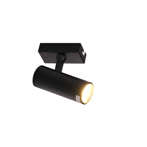 Virmo Rotatable Long Cylinder GU10 Spotlight Square or Linear Rose Side Connected Black