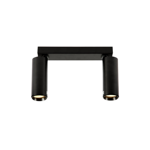 Virmo Rotatable Long Cylinder GU10 Spotlight Square or Linear Rose Side Connected Black