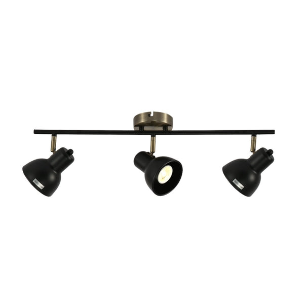 Hektor Rotatable GU10 Spotlight Antique Brass Black