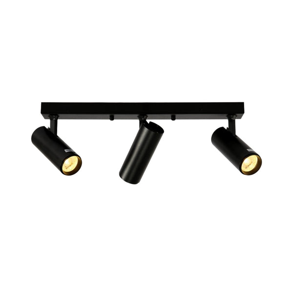 Virmo Rotatable Long Cylinder GU10 Spotlight Square or Linear Rose Side Connected Black