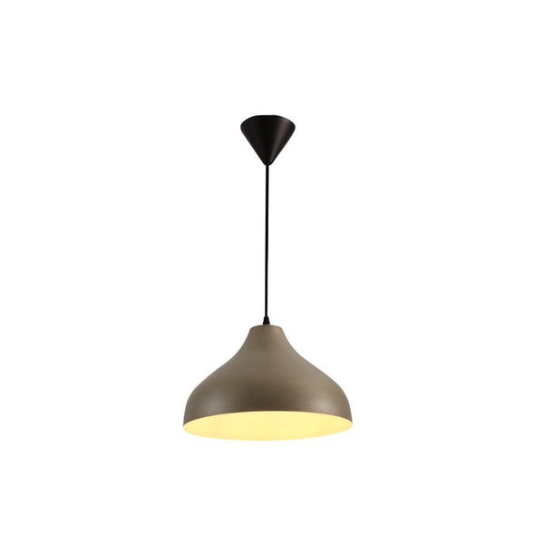Antique Grey Brass Dome Metal Pendant Ceiling Light E27 Fitting