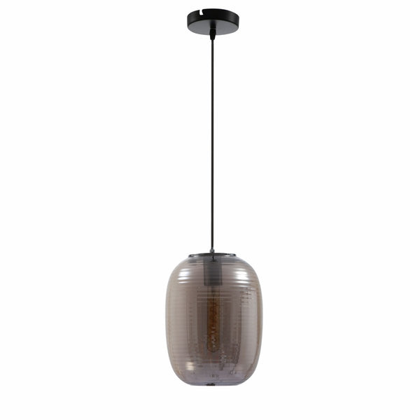 Bee Hive Smoky Amber Glass Pendant Ceiling Light E27