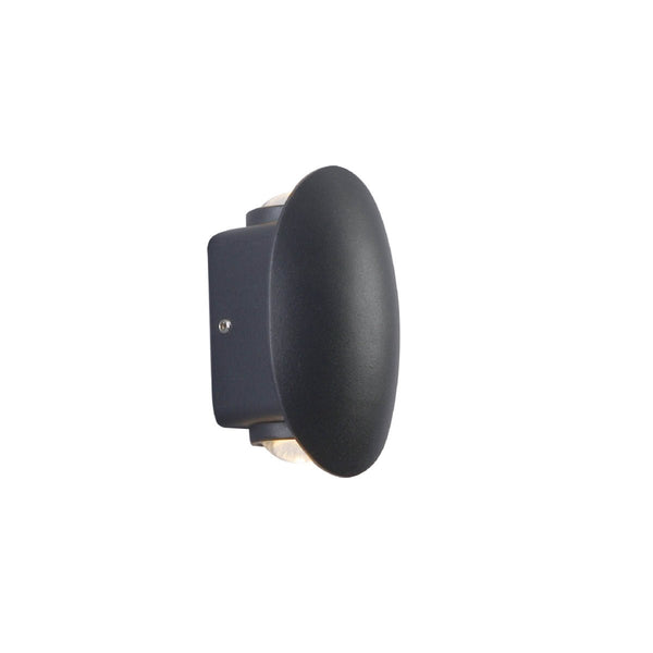 Black Ellipse Up Down Decorative Outdoor Modern LED Wall Light