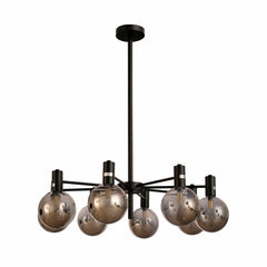 Black and Smoky Chandelier Ceiling Light G9 Fitting
