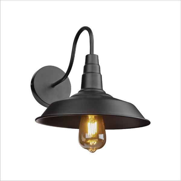 Swan Step Metal Industrial Retro Wall Light E27 Fitting