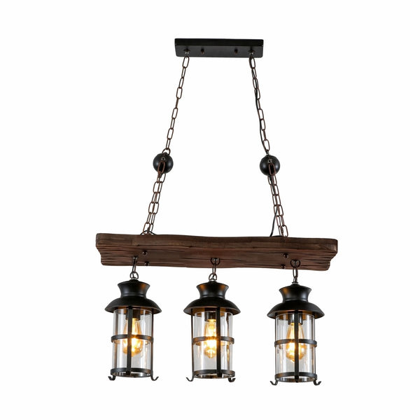 Crescent or Board Wood Cylinder Glass Shaded Rustic Farmhouse Nautical Marine Sailor Kitchen Island Pendant Ceiling Light E27