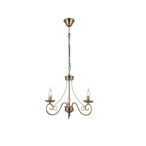 Candle Vintage Antique Brass French Chandelier Ceiling Light E14