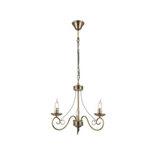 Candle Vintage Antique Brass French Chandelier Ceiling Light E14