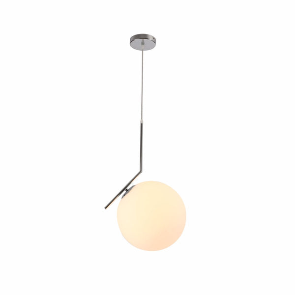 Opal White Glass Globe Pendant Ceiling Light