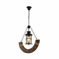Crescent or Board Wood Cylinder Glass Shaded Rustic Farmhouse Nautical Marine Sailor Kitchen Island Pendant Ceiling Light E27