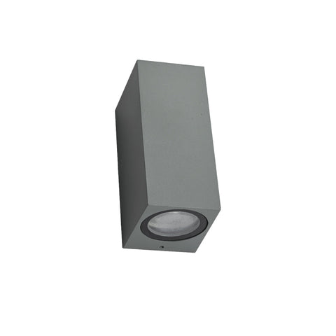 Cuboid Wall Lamp IP44 GU10 Grey