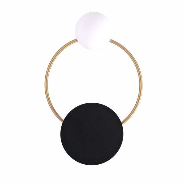 Earth and Moon Wall Light G4 and G9 Fittings in Black White Gold