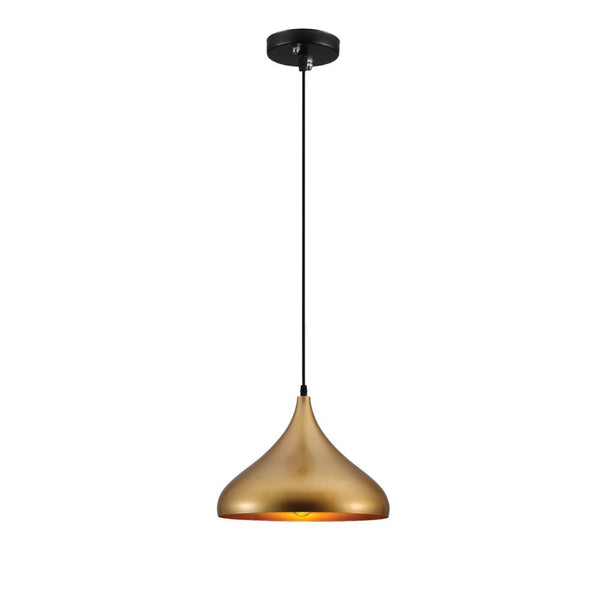 Gold Dome Metal Pendant Light E27