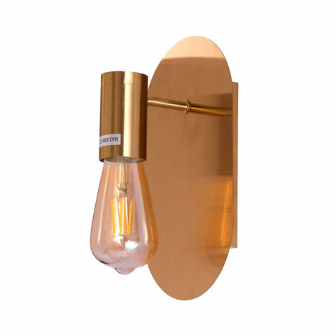 Gold Metal Wall Light E27 Fitting