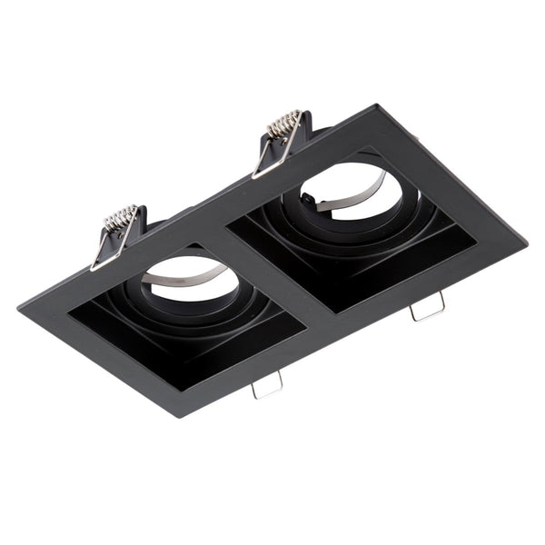 Grille Rectangle Recessed Tilt Downlight GU10