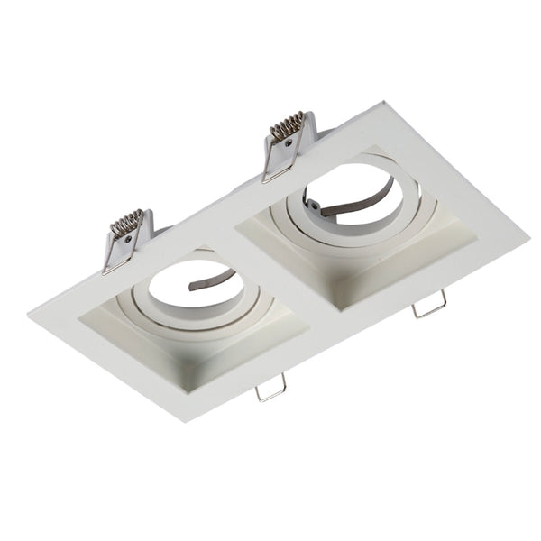 Grille Rectangle Recessed Tilt Downlight GU10
