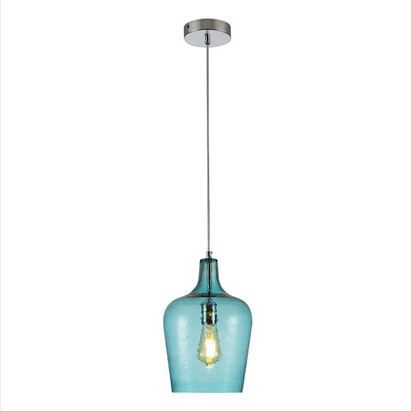 Vase Silhouette Textured Schoolhouse Pendant Ceiling Light