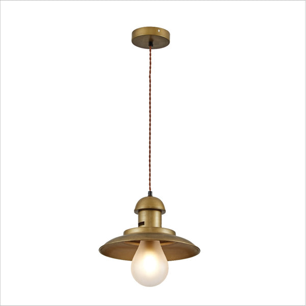 Bronze Metal Opal Step Pendant Ceiling Light