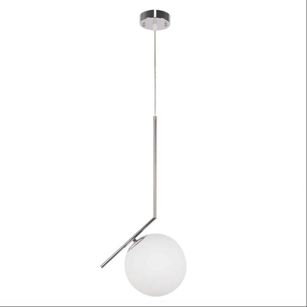 Opal White Glass Globe Pendant Ceiling Light