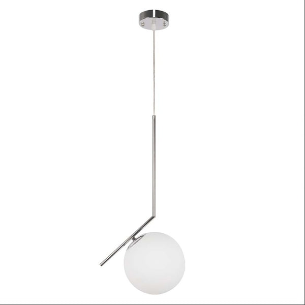Opal White Glass Globe Pendant Ceiling Light