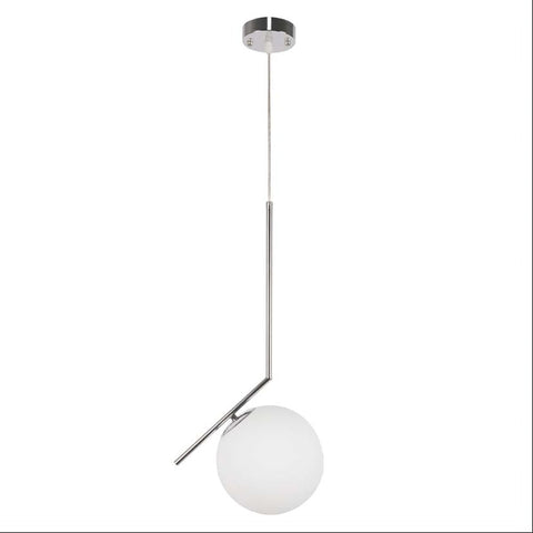 Opal White Glass Globe Pendant Ceiling Light