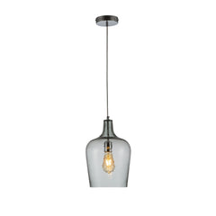 Vase Silhouette Textured Schoolhouse Pendant Ceiling Light