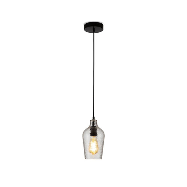 Vase Silhouette Textured Schoolhouse Pendant Ceiling Light