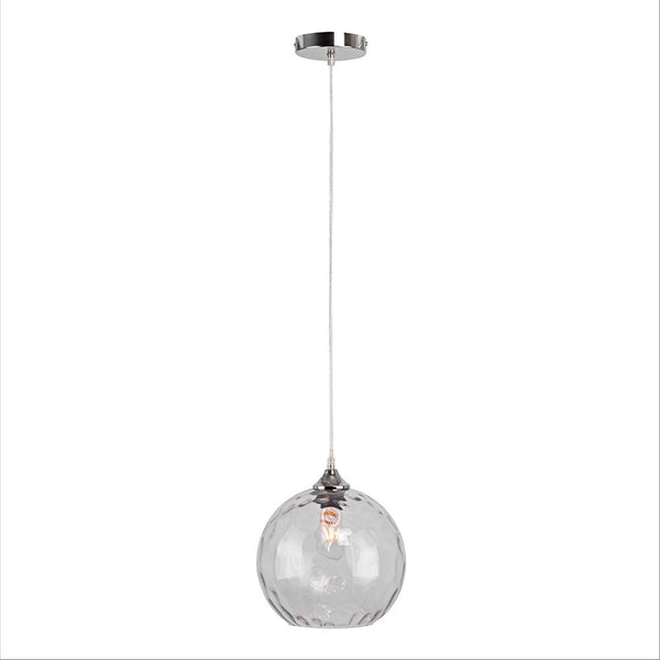 Celestial Dimpled Glass Globe Pendant Ceiling Light