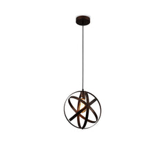 Orbital Metal Caged Globe Pendant Ceiling Light E27