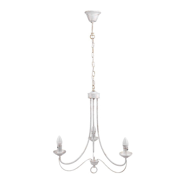 TEKLED
Gold Brushed White Rice Minimalist Arm Candle Ceiling Chandelier Light - 3, 5 or 8 Candle.