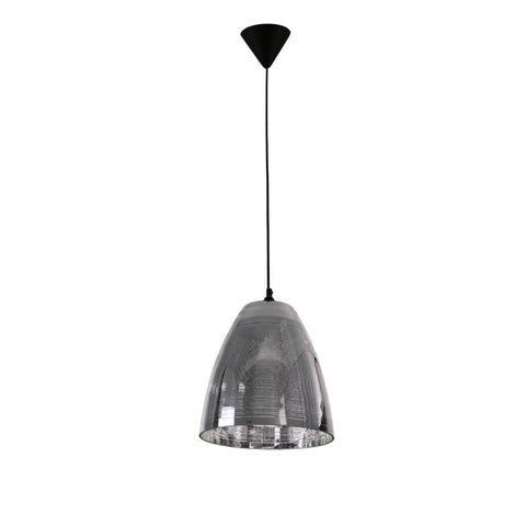 Jupiter Chrome-Gold-Copper Cone Glass Pendant Ceiling Light E27 Fitting
