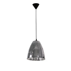 Jupiter Chrome-Gold-Copper Cone Glass Pendant Ceiling Light E27 Fitting