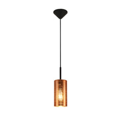 Jupiter Copper-Silver-Gold Cylinder Glass Pendant Ceiling Light E27 Fitting