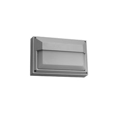 LED Diecast Aluminium Rectangle Half Wall Lamp 20W Cool White 4000K IP54 Grey