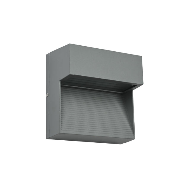 LED Diecast Aluminium Stair and Wall Light 5W IP54 Grey