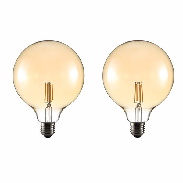 LED Filament Globe Bulb E27 Edison Screw Warm White 2400K