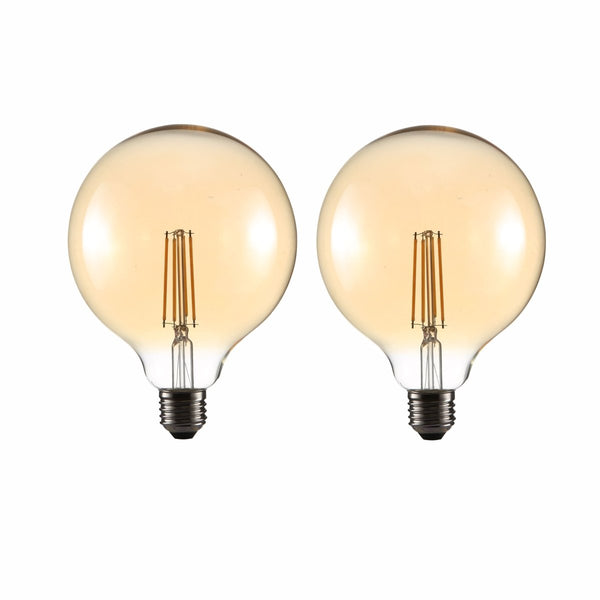 LED Filament Globe Bulb E27 Edison Screw Warm White 2400K
