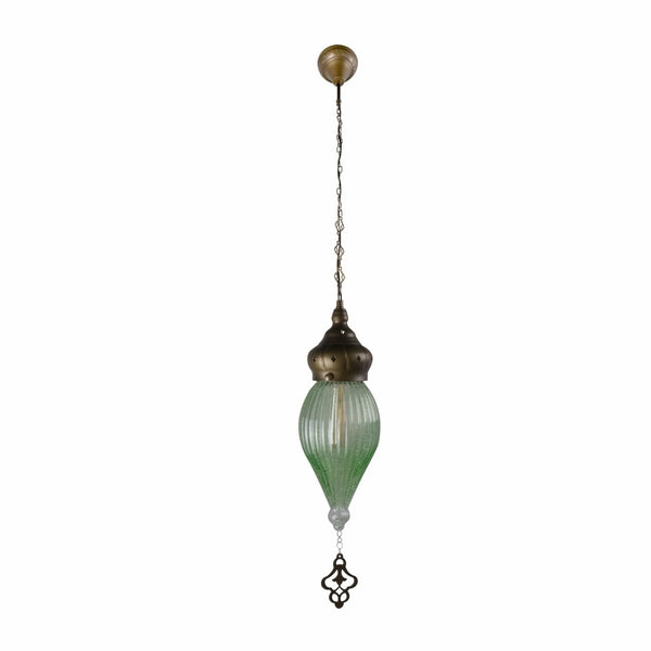 Moroccan Style Antique Brass Glass Oriental Ceiling Pendant Light E27