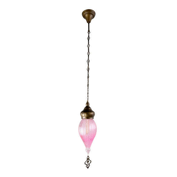 Moroccan Style Antique Brass Glass Oriental Ceiling Pendant Light E27