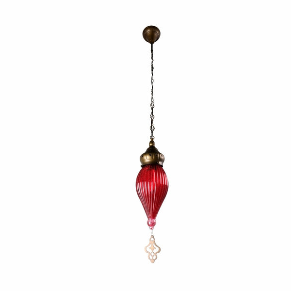 Moroccan Style Antique Brass Glass Oriental Ceiling Pendant Light E27