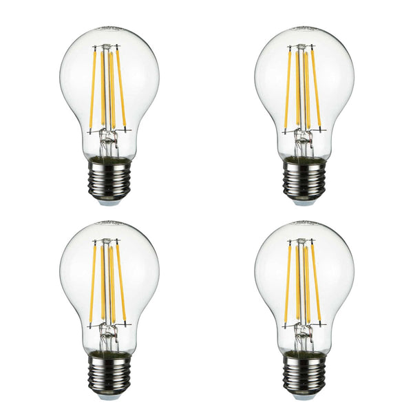 LED Dimmable Filament A60 GLS Bulb E27 Edison Screw 6.5W Warm White 2700K