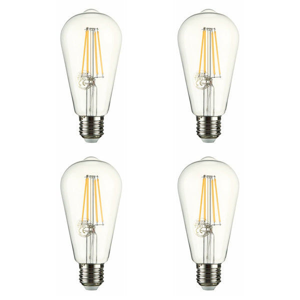 LED Dimmable Filament ST64 Edison Bulb E27 Edison Screw 6.5W