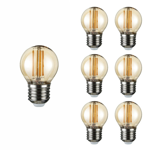 LED Filament G45 Golf Ball Bulb E27 Edison Screw Warm White 2400K